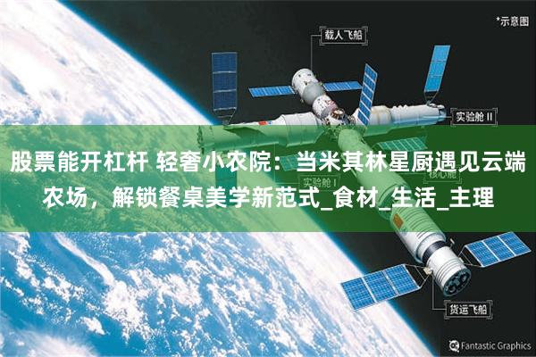 股票能开杠杆 轻奢小农院：当米其林星厨遇见云端农场，解锁餐桌美学新范式_食材_生活_主理