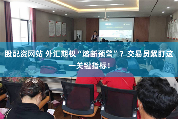 股配资网站 外汇期权“熔断预警”？交易员紧盯这一关键指标！