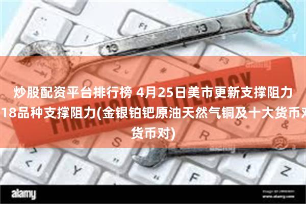 炒股配资平台排行榜 4月25日美市更新支撑阻力：18品种支撑阻力(金银铂钯原油天然气铜及十大货币对)