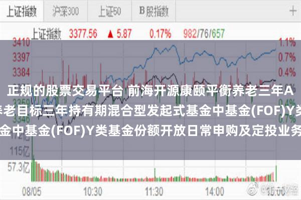 正规的股票交易平台 前海开源康颐平衡养老三年A: 前海开源康颐平衡养老目标三年持有期混合型发起式基金中基金(FOF)Y类基金份额开放日常申购及定投业务的公告